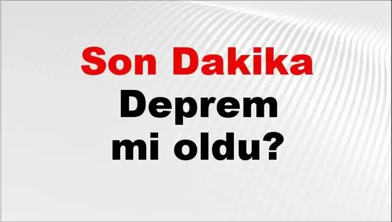 08 Ocak 2026'da Türkiye'de Deprem Fırtınası: Merkez ve Şiddeti Ne?