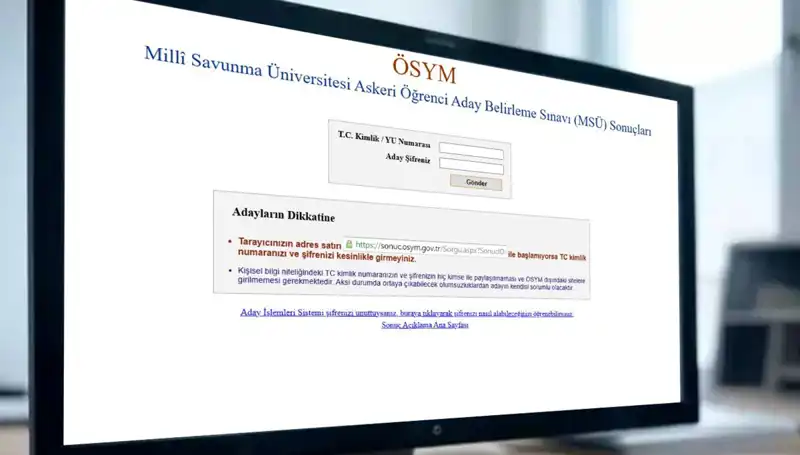 2025 MSÜ Sınav Sonuçları Açıklandı mı? ÖSYM AİS ile Sorgulama Detayları