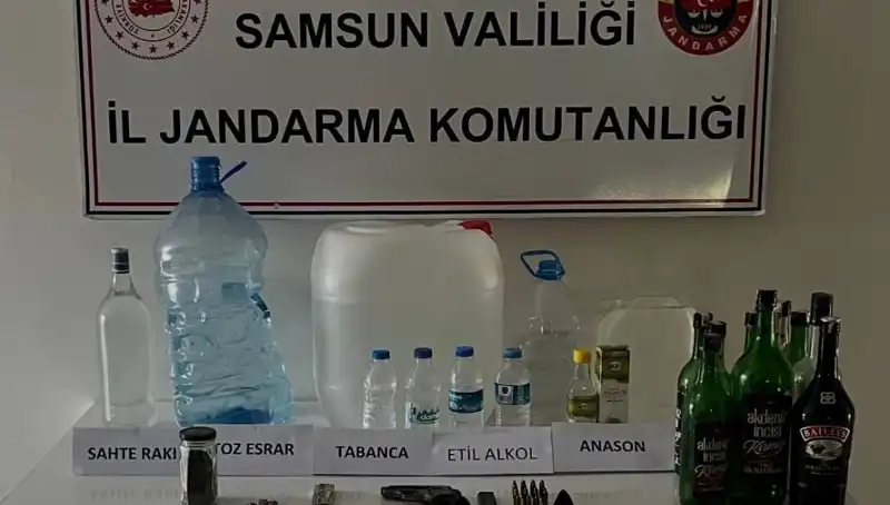 Samsun'da Düzenlenen Sahte İçki Operasyonu: Sadece Bir Gece İçinde Litrelerce Ele Geçirildi