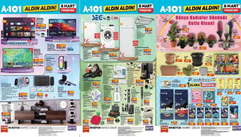 A101 6 Mart Aktüel Ürünleri: Elektrikli Süpürgeden Televizyon Ünitesine Her Şey Burada!
