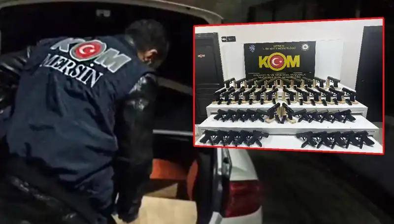 Mersin'de Şok: Otomobil Gösterip Silah Deposunu Ele Geçirdiler
