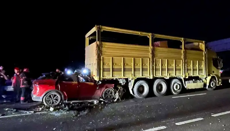 Fatal Kaza: Kamyona Çarpan Araçta Sürücü Hayatını Kaybetti