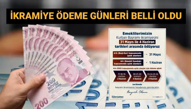 Emeklilerin Bayram İkramiyeleri Hesaplarda: Tarihler ve Detaylar Açıklandı!