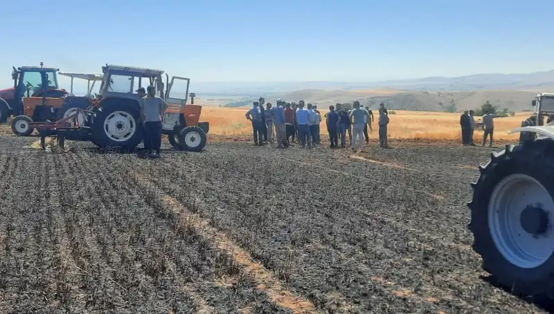 Yozgat’ta 100 Dönüm Arazide Büyük Yangın: Ekinler Kül Oldu