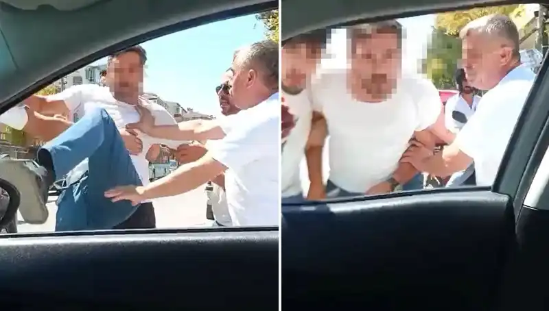 Dolmuş Şoföründen Trafikte Korkutan Olay: Dehşet Anları Kamerada