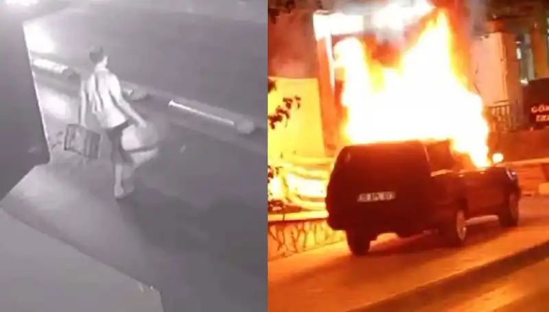 Boşanma Aşamasındaki Adamın Eşinin Araçlarını Yaktığı Şok Olay